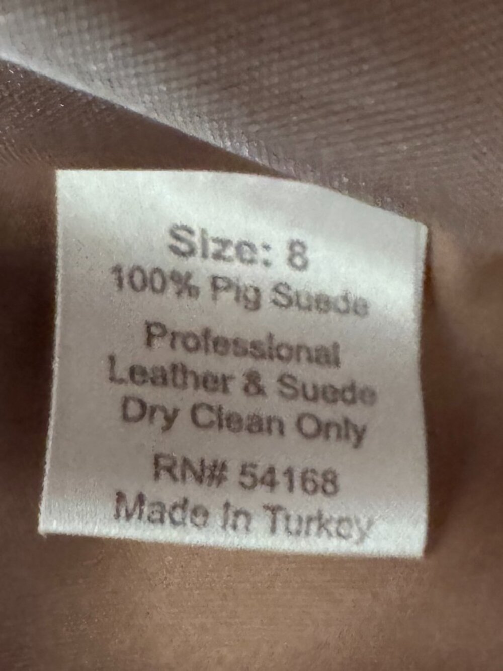 Elliott Lauren Tan Suede Jacket Button Front Cropped Blazer Size 8, Excellent - Picture 11 of 11
